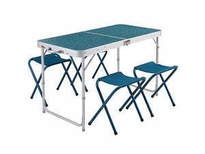 Комплект мебели для кемпинга складной стол и 6 стульев (для 4-6 человек)